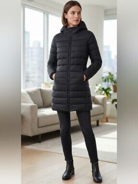 Brave Soul Black Puffer Jacket